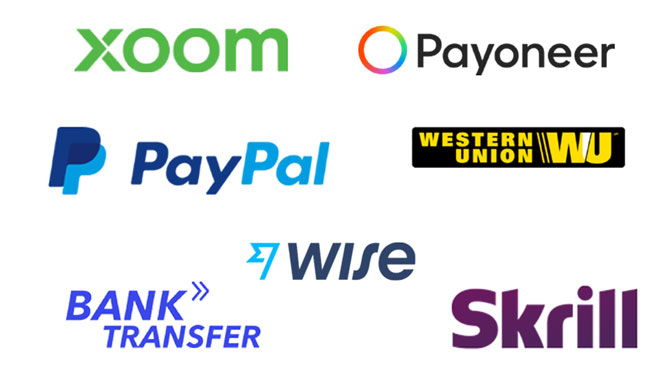 all payment methods