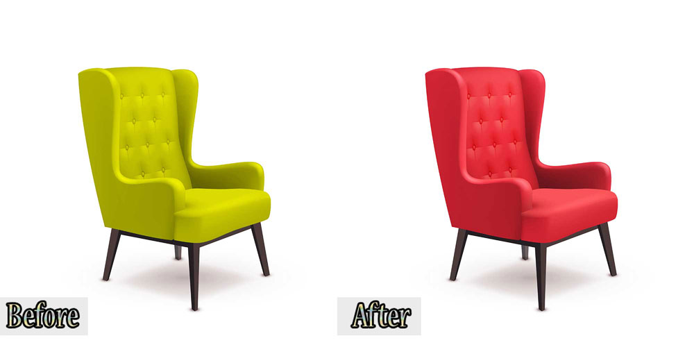 Photo color correction sample before after